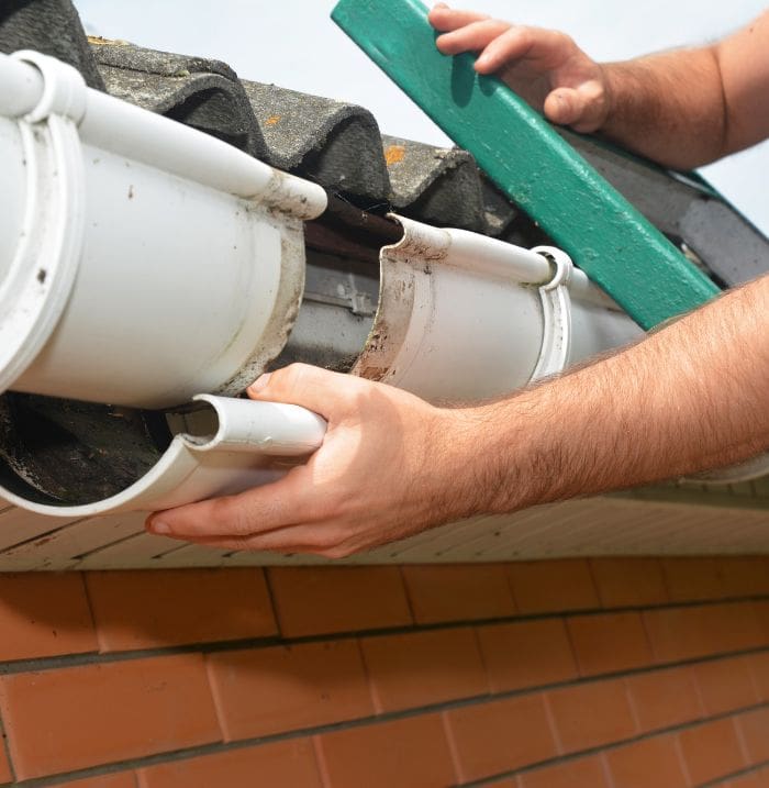 Gutter With any roof repair